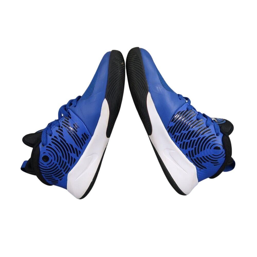 Nike Shoes Kids 4 Sneaker Team Hustle D9 GS Athletic Trainer Basketball Blue Mid - Picture 12 of 14